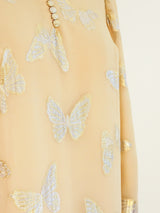 Butterfly Silk Chiffon Maxi Dress Dress arcadeshops.com
