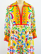 Oscar De La Renta Floral Dress Dress arcadeshops.com