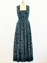 1960s Italian Demi-Couture Sequin Gown Dress arcadeshops.com