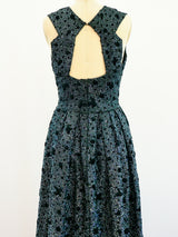 1960s Italian Demi-Couture Sequin Gown Dress arcadeshops.com