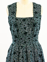 1960s Italian Demi-Couture Sequin Gown Dress arcadeshops.com
