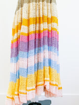 Striped Pastel Hand Crocheted Dress Dress arcadeshops.com