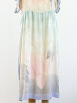 Ombre Silk Floral Dress Dress arcadeshops.com