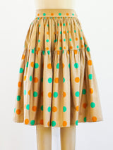 Yves Saint Laurent Polka Dot Skirt Skirt arcadeshops.com