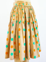 Yves Saint Laurent Polka Dot Skirt Skirt arcadeshops.com