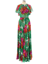 Scott Barrie Floral Ruffle Dress Dress arcadeshops.com