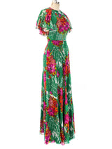Scott Barrie Floral Ruffle Dress Dress arcadeshops.com