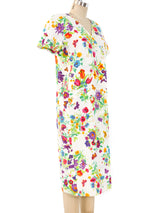Gucci Floral Printed Linen Shirt Dress Dress arcadeshops.com