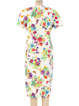 Gucci Floral Printed Linen Shirt Dress Dress arcadeshops.com