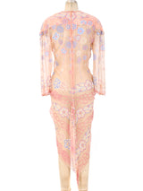 Zandra Rhodes Embellished Chiffon Dress Dress arcadeshops.com