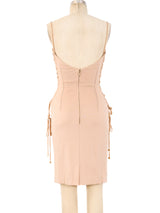Dolce and Gabbana Lace Up Corset Dress Dress arcadeshops.com
