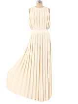 Rhinestone Embellished Pleated Palazzo Jumpsuit Jumpsuit arcadeshops.com