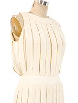 Rhinestone Embellished Pleated Palazzo Jumpsuit Jumpsuit arcadeshops.com