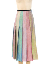 Gucci Iridescent Pleated Midi Skirt Bottom arcadeshops.com