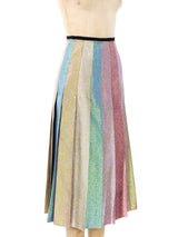 Gucci Iridescent Pleated Midi Skirt Bottom arcadeshops.com