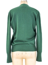 Gucci Logo Knit Cashmere Cardigan Top arcadeshops.com