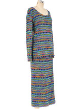 Missoni Rainbow Knit Skirt Ensemble Suit arcadeshops.com