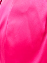 Dolce and Gabbana Fuchsia Satin Skirt Bottom arcadeshops.com