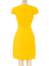 Gianni Versace Canary Sheath Dress Dress arcadeshops.com