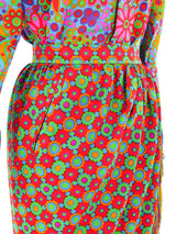 1990 Yves Saint Laurent Printed Fringe Ensemble Suit arcadeshops.com