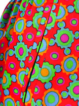 1990 Yves Saint Laurent Printed Fringe Ensemble Suit arcadeshops.com