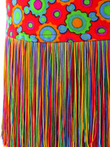 1990 Yves Saint Laurent Printed Fringe Ensemble Suit arcadeshops.com