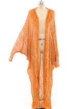 Glitter Embellished Fringed Duster Jacket arcadeshops.com