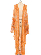 Glitter Embellished Fringed Duster Jacket arcadeshops.com