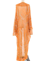 Glitter Embellished Fringed Duster Jacket arcadeshops.com