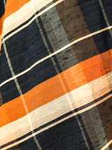 Sculptural Plaid Thai Silk Jumpsuit Suit arcadeshops.com