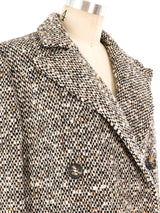 Chloe Tweed Maxi Coat Outerwear arcadeshops.com