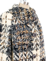 Chunky Tweed Wool Coat Outerwear arcadeshops.com