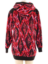 Yves Saint Laurent Intarsia Knit Hooded Jacket Jacket arcadeshops.com