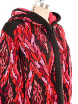 Yves Saint Laurent Intarsia Knit Hooded Jacket Jacket arcadeshops.com