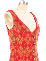 1960's Argyle Wool Jumpsuit Suit arcadeshops.com