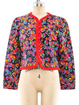 Yves Saint Laurent Kaleidoscope Print Quilted Jacket Jacket arcadeshops.com