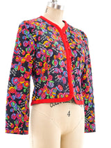 Yves Saint Laurent Kaleidoscope Print Quilted Jacket Jacket arcadeshops.com