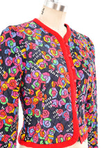 Yves Saint Laurent Kaleidoscope Print Quilted Jacket Jacket arcadeshops.com