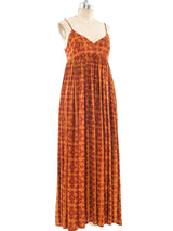 Todd Oldham Block Printed Empire Waist Dress Dress arcadeshops.com