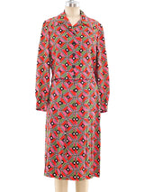 Jean Louis Scherrer Optical Printed Skirt Ensemble Suit arcadeshops.com