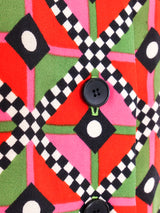 Jean Louis Scherrer Optical Printed Skirt Ensemble Suit arcadeshops.com