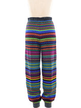 Missoni Rainbow Striped Knit Joggers Bottom arcadeshops.com