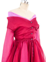 Off The Shoulder Silk Organza Mini Dress Dress arcadeshops.com