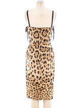 Dolce and Gabbana Leopard Print Bustier Dress Dress arcadeshops.com