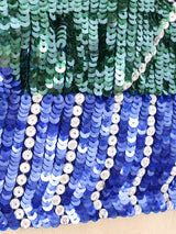 Oscar de la Renta Sequin Embellished Argyle Top Top arcadeshops.com