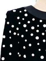 Givenchy Faux Pearl Embellished Velvet Dress Dress arcadeshops.com