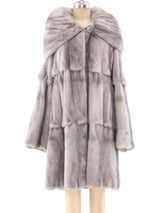 Adolfo Silver Mink Swing Coat Outerwear arcadeshops.com