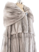 Adolfo Silver Mink Swing Coat Outerwear arcadeshops.com