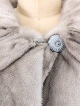 Adolfo Silver Mink Swing Coat Outerwear arcadeshops.com