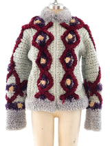 Handknit Chenille Knit Jacket Jacket arcadeshops.com